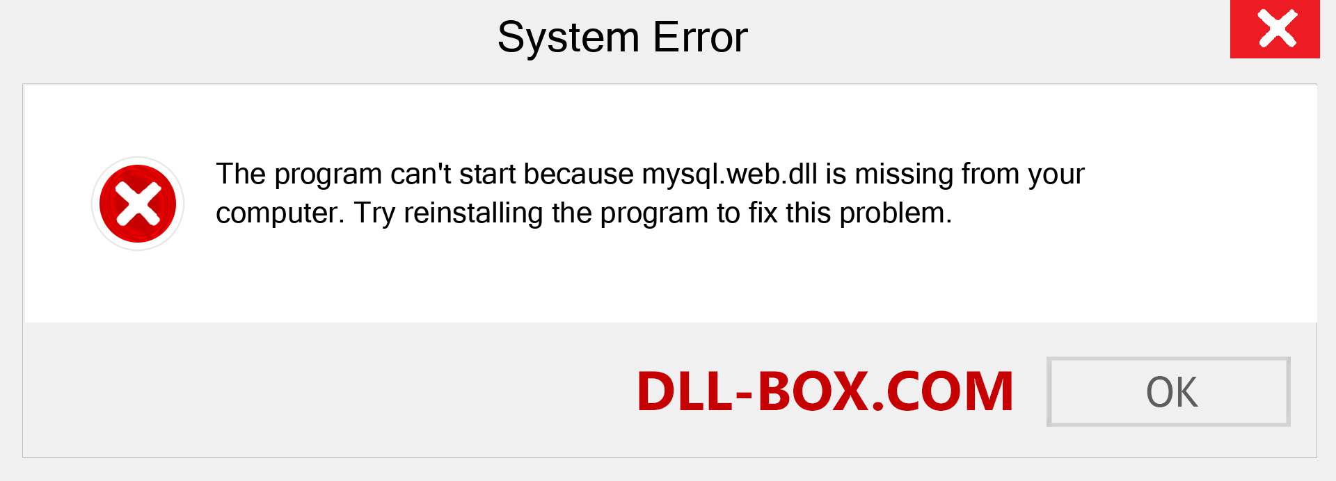  mysql.web.dll file is missing?. Download for Windows 7, 8, 10 - Fix  mysql.web dll Missing Error on Windows, photos, images